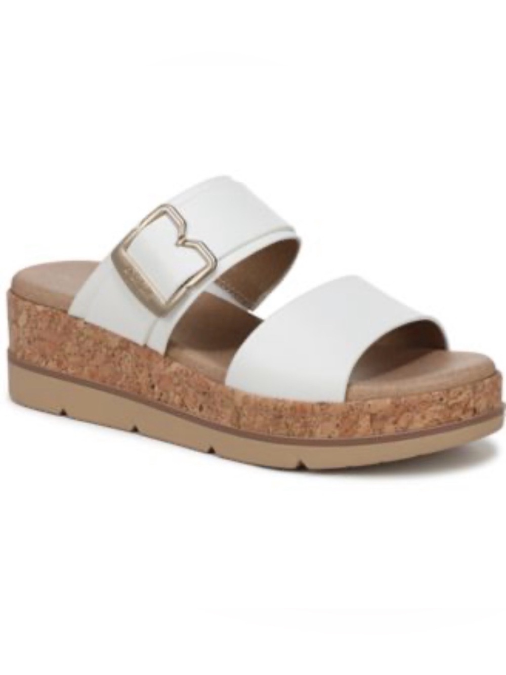 Doctor Scholls Women White Once More Slide Sandal Size 9 1/2 M